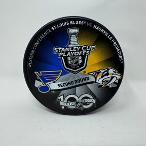2017 NHL Stanley Cup Playoff Puck St Louis Blues v Nashville Predators 2nd Round